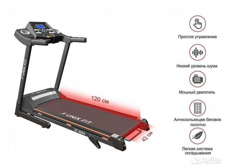 Беговая дорожка unixfit ST-600X v.1.24