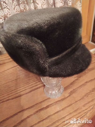 Шапка мужская из нерпы,новая.59-58р