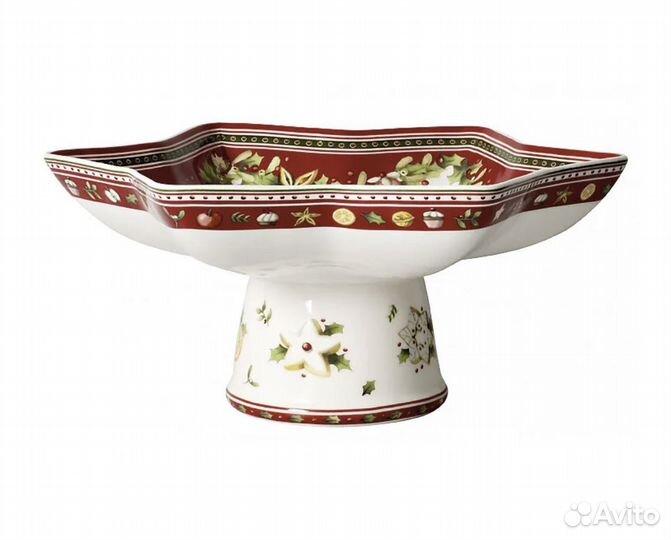 Звезда на ножке, блюдо от villeroy boch