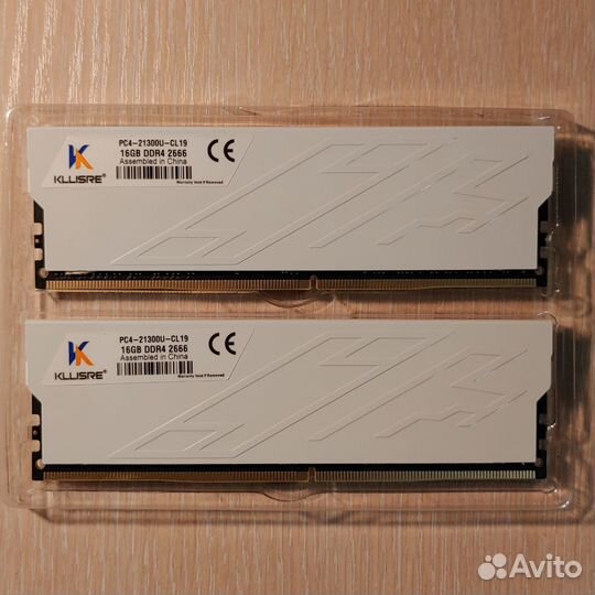 Оперативная память ddr4 32gb (2x16gb) 2666MHz