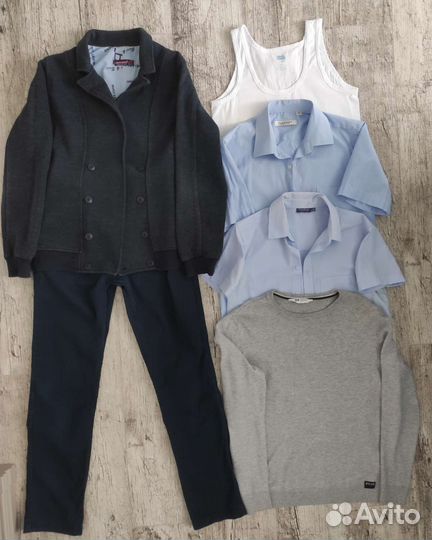 Рубашки, пиджак, джемпер, брюки, р.152