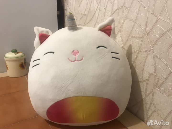 Котик плюшевый