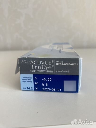 Линзы acuvue trueye -6,5