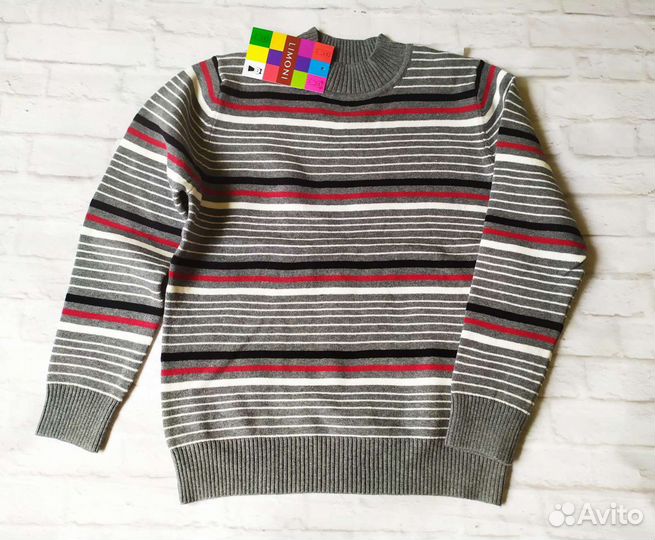 Хлопковый новый свитер