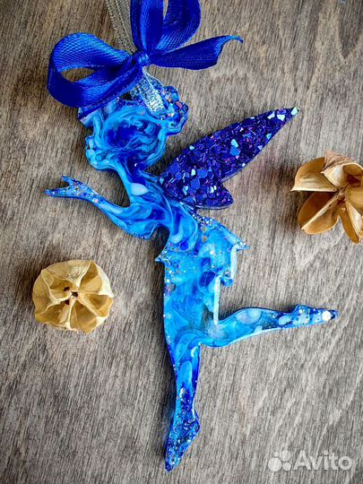 Елочные игрушки из эпоксидной смолы