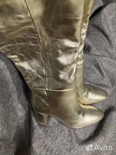 Сапоги женские натуральная кожа H&M