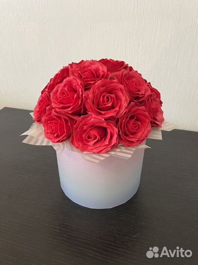 Букет гигант из синих роз. 51 роза 101 роза