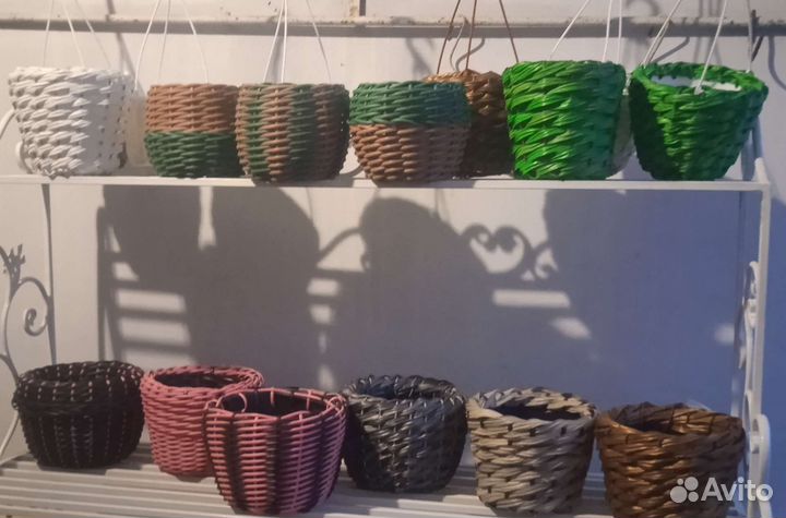 Кашпо из полиротанга