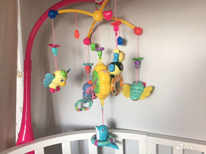 Музыкальные подвески, горка для купания