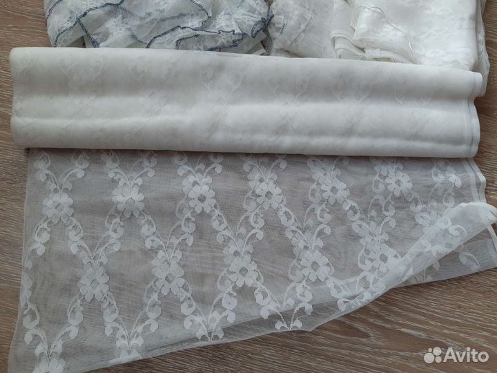 Тюль/занавески кухонные новые