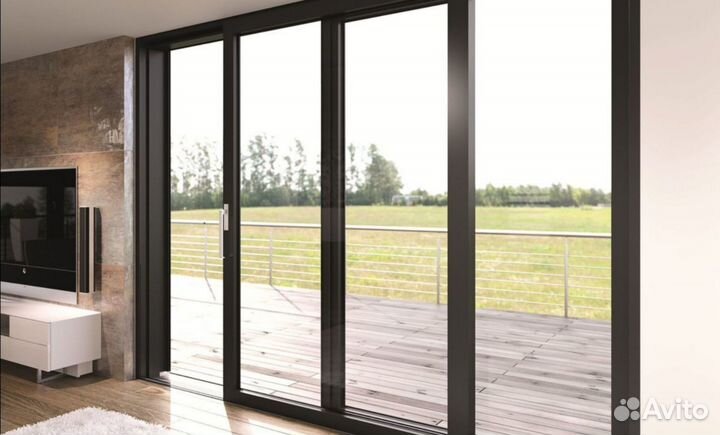 Алюминиевые окна рамы-купе