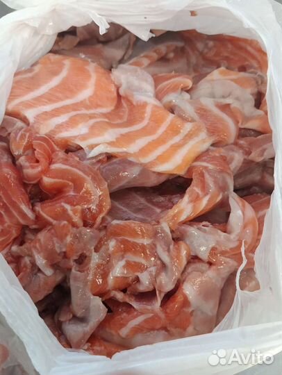 Лосось мякоть обрезь