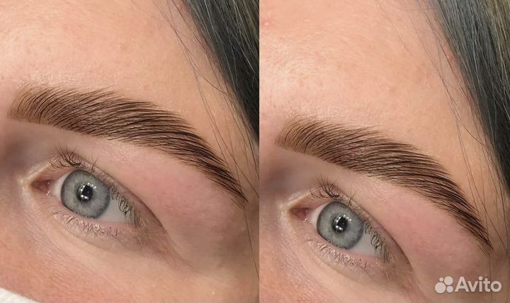 Окрашивание бровей, наращивание ресниц