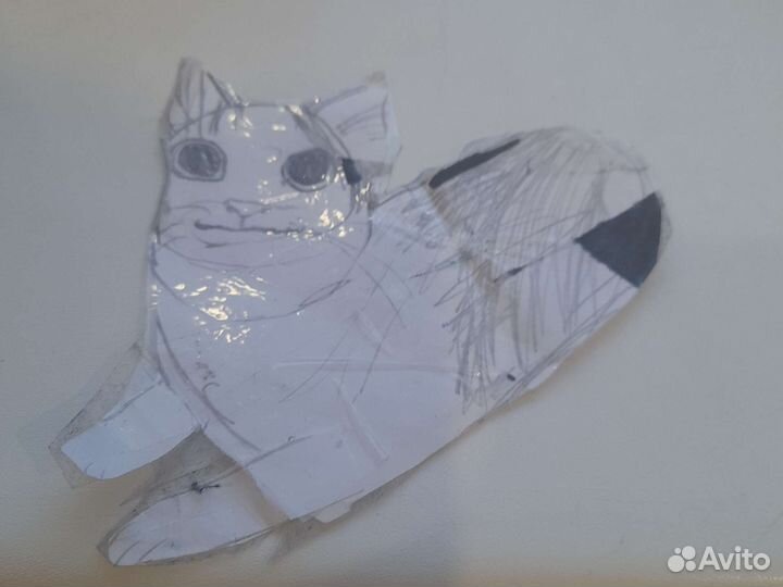 Продам кота Белуга из бумаги