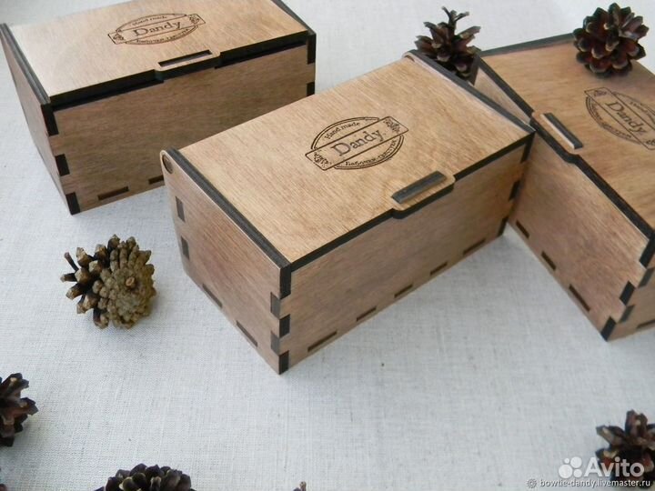 Коробка подарочная деревянная