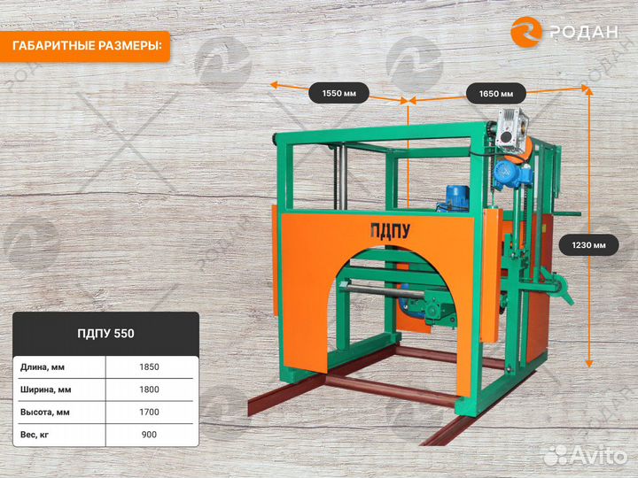 Однопильная угловая пилорама пдпу 550