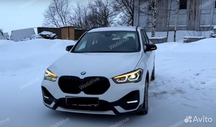 Накладки на зеркала BMW F84 М стиль LCI черные