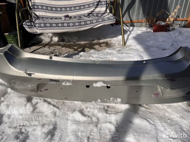 Задний бампер на renault logan 1 рестайлинг