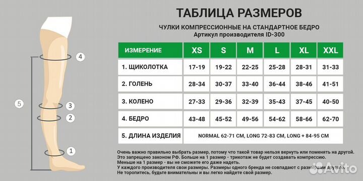 Компрессионные чулки 2 класс,idealista черные хl