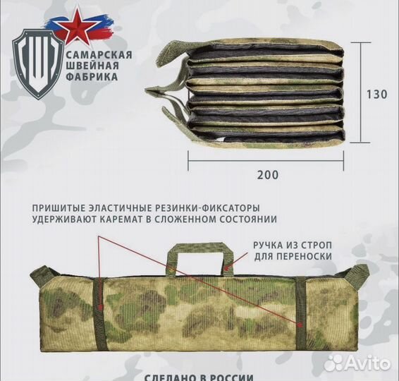 Коврик каремат складной