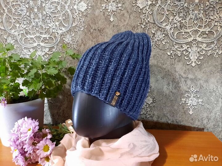 Шапка бини объемная