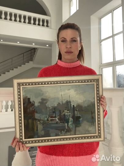 Картина маслом на холсте пейзаж морской