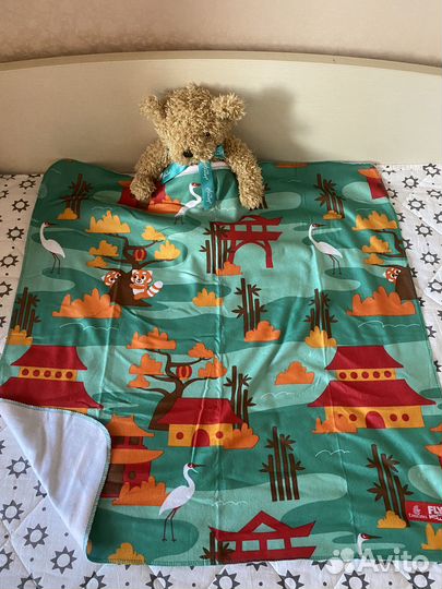 Плед одеяло, флисовый, новый, для новорожденного