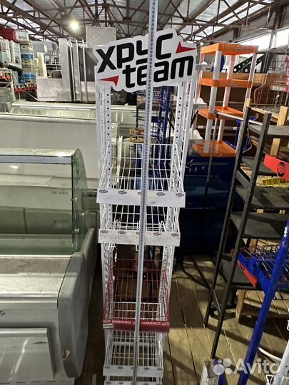 Стойка стеллаж для жвачки снеков 50х40х200