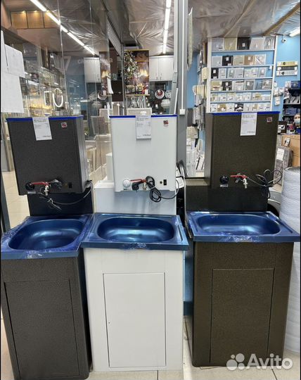 Умывальник с водонагревателем