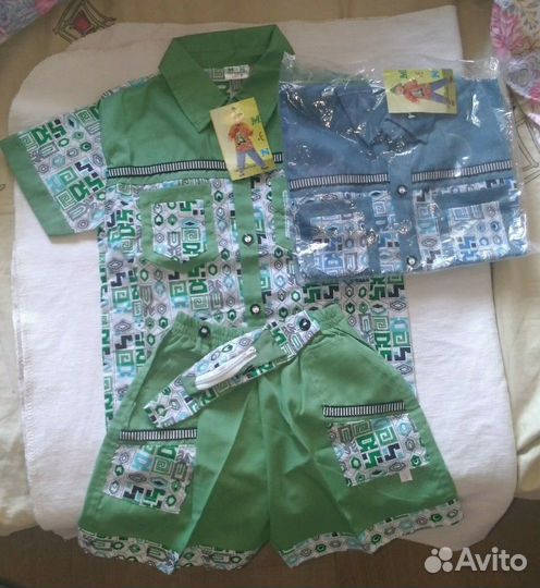 Костюм рубашка+шорты