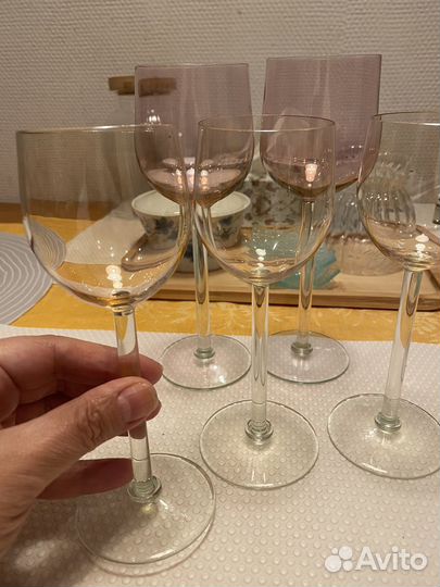 Фужеры цветное стекло СССР