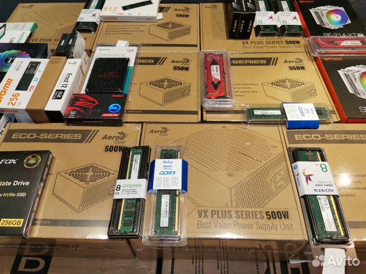 Блоки питания Aerocool 500/550 с гарантией 2 года