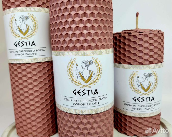 Подарочные наборы катаных свечей