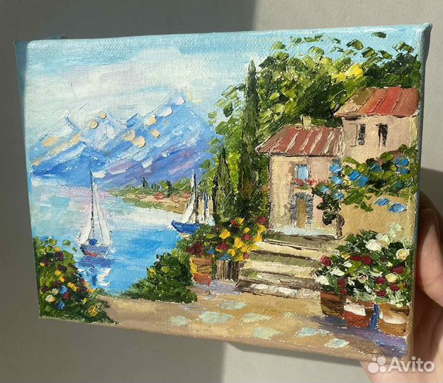 Картина маслом морской пейзаж