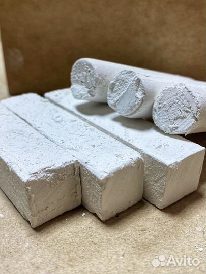 Природный мел Набор (пиленый+прессованный)