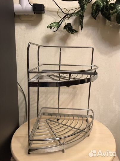 Полка угловая на рейлинг