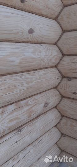 Шлифовка и покраска сруба