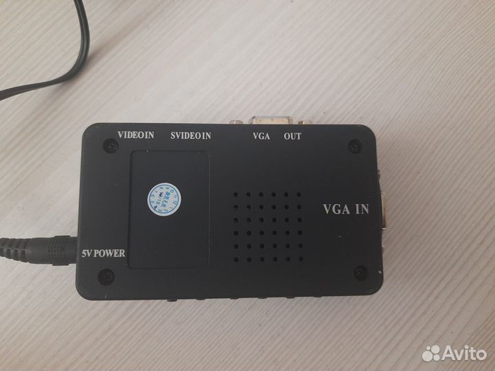 Конвертер rexant BNC и S-video на VGA 1080р