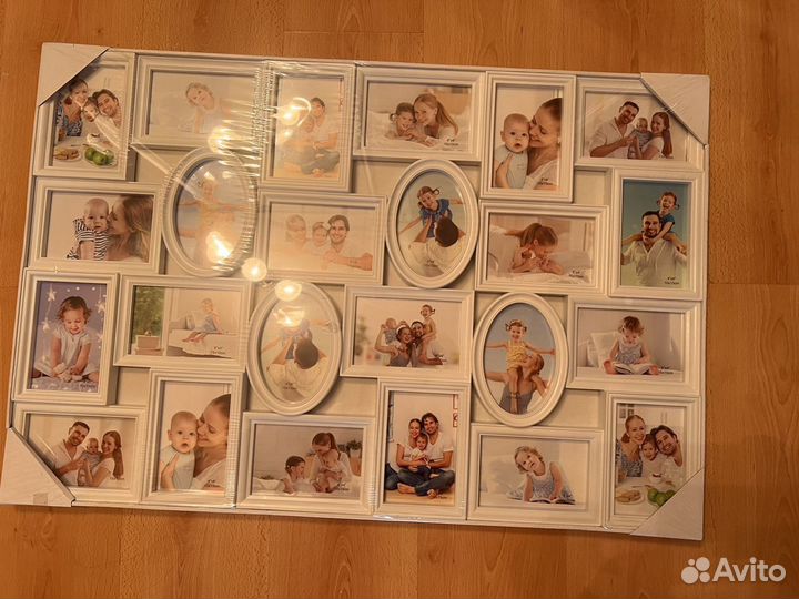 Фоторамка пластик на 24 фото 10х15 белая