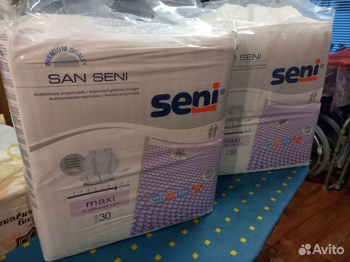 Подгузники ночные анатомические Seni L-XL