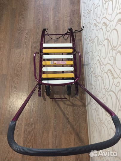 Санки коляска на колесиках