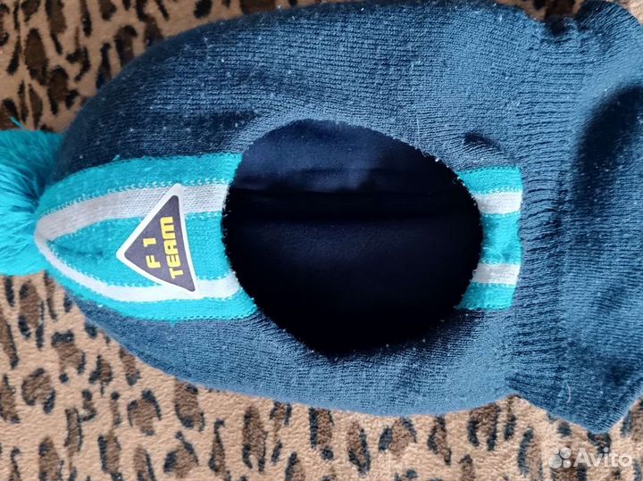 Шапка шлем для мальчика зима