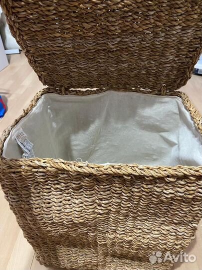 Корзина плетеная для белья zara home