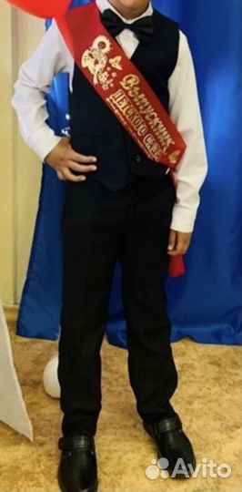Костюм для мальчика с рубашкой р.128
