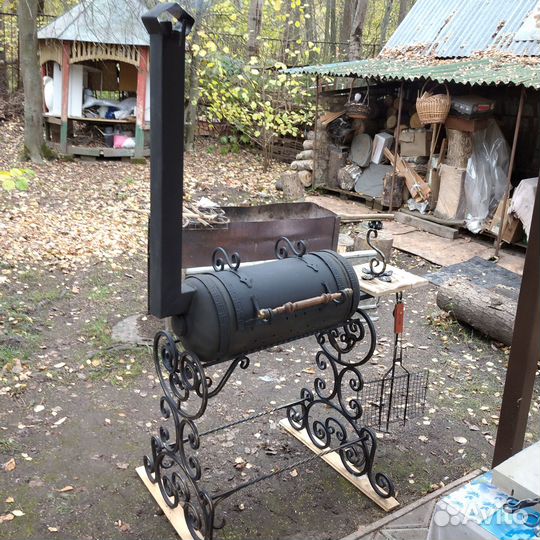 Мангал из газового балона