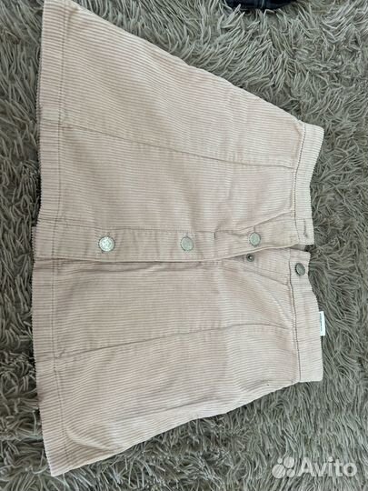 Юбка рубашка H&M вельветовая xs