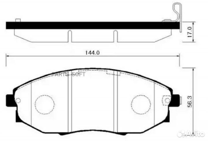 HSB HP2015 Колодки торм