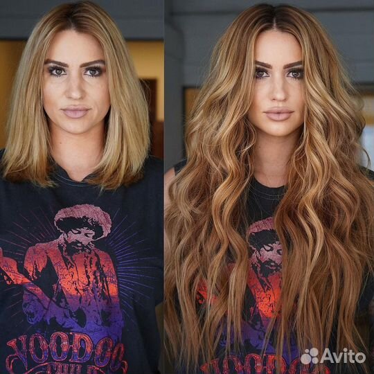 Модель наращивание волос