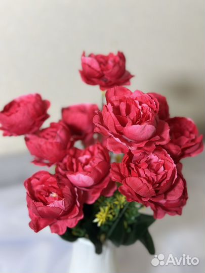 Искусственные цветы кустовые розы