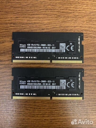 Оперативная память Apple DDR4 8Gb (4+4) 2.666 MHz